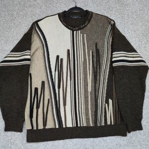 Vintage Protege Collection 3D Textured Cosby Style Sweater Men's XL MADE IN USA